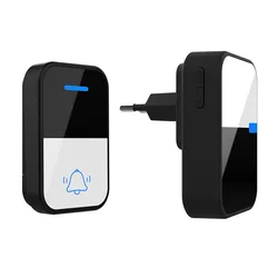 Home Wireless Doorbell Waterproof Push Button No Baterry Required Self-powered Panel 38 Songs Ring Outdoor Chime Door Bell