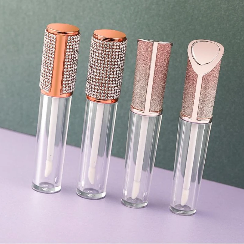 5ml Round Lip Gloss Tube Pearl Diamond High-grade Gold Silver Rose Gold Empty Lip Gloss Bottle Cosmetic Packaging Container the 7th generation bluevida green diamond 6000 ppb high hydrogen high performance water generator bottle