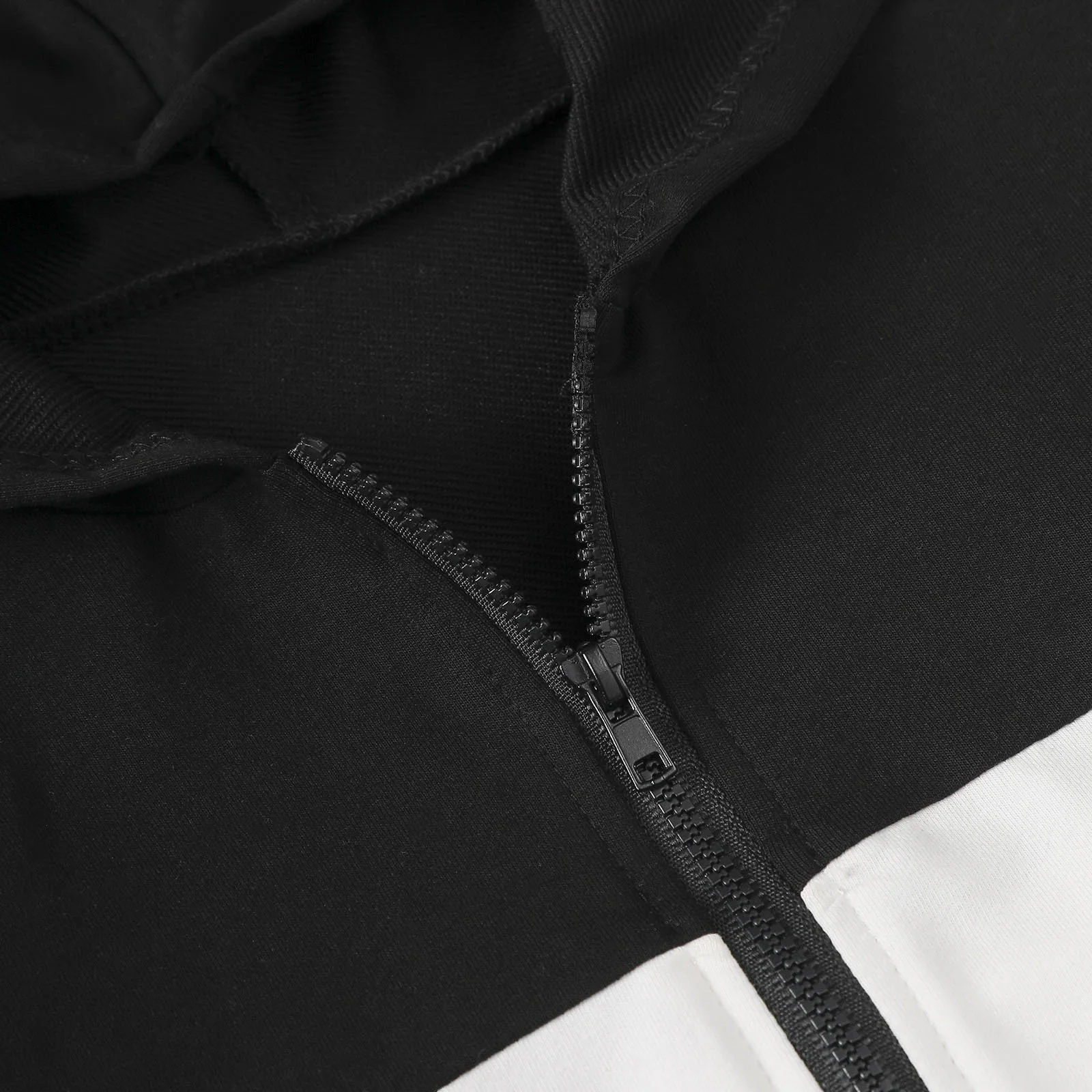 Description Picture 6 of itemBaby Boys Spring Autumn Hooded Zipper Long Sleeve Color Block Jacket Toddler Kids Outerwear