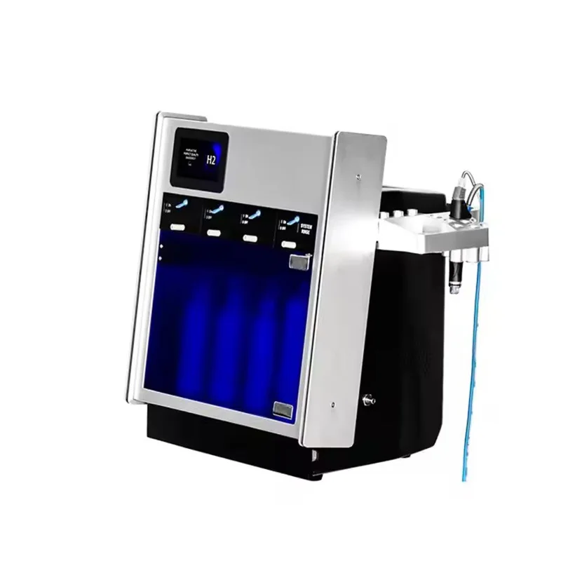 Portable Facial Hydra Dermabrasion Machine H2O2 Small Bubbles Deep Cleans Blackheads and Acne