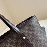Sac à bandoulière polyvalent de grande capacité avec imprimé lettres, sac à main de luxe de marque tendance rétro, sac fourre-tout pour les navetteurs 2