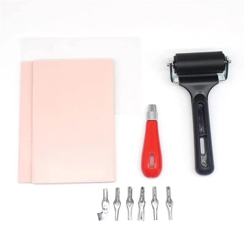 Tracing Paper For Craft Stamp Carving For Students Beginners Printmaking Stamp Makers Rubber Tool Carving Kit-AC82