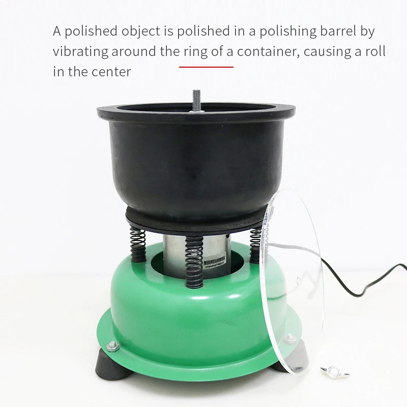 Jade vibration polishing machine vibration polishing barrel jadeite automatic grinding machine home grinder
