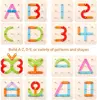 Children's Wooden Montessori Variable Shape Matching Column Creative Building Blocks Early Education Toy Baby Puzzle Blocks 3