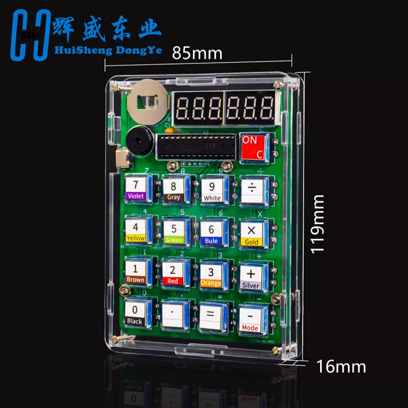 Kit Elettronico Fai Da Te – Calcolatrice LED Con Display, Saldatura E MCU