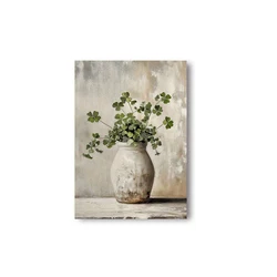 Lucky Clover Retro Still Life Canvas Wall Art - 50x75cm No Frame (T81609 - 09)