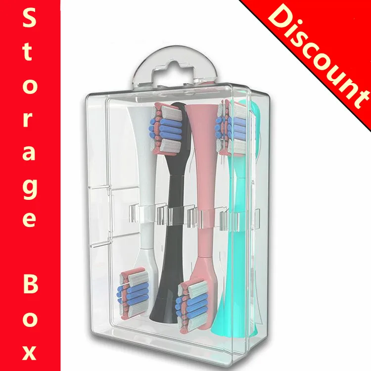 

Electric Toothbrush Head Storage Case Transparent Travel Portable Box Universal Holder for Philips Oral B Sushi Panasonic