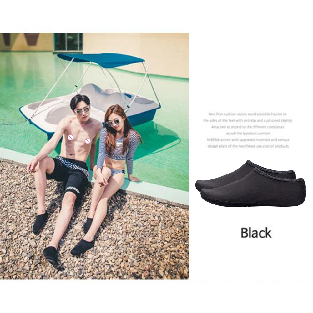 Men Women Swimming Non-slip Shoes Pure Color Summer Beach Pool Diving Socks water shoes diving socks aqua shoes