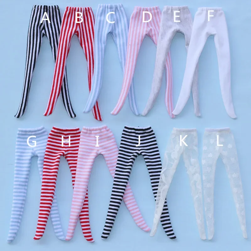 1PCS Doll's Clothing Stripe Tight Pantyhose for Blyth, Pullip, Licca, 1/6 BJD, Middle Blyth Doll Clothes Accessories