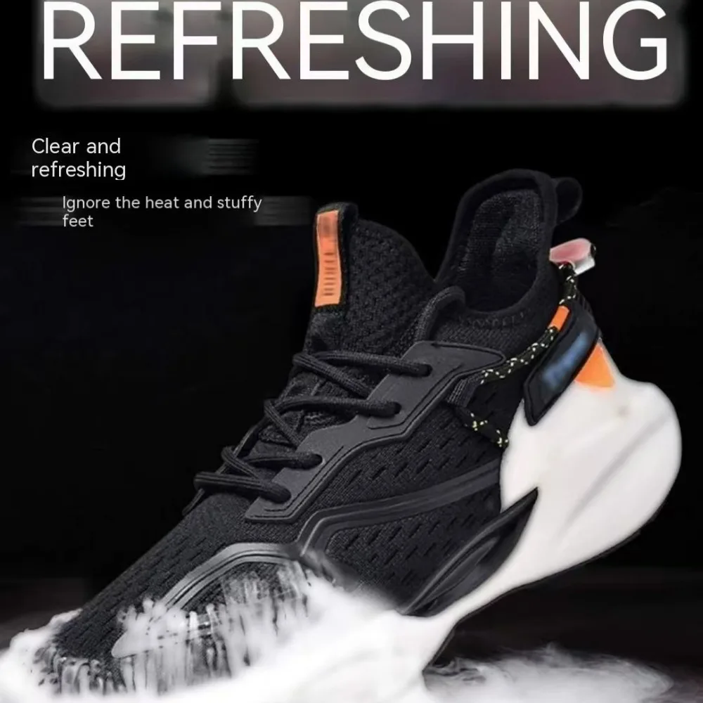 Mens Sports Shoes Running Breathable Shock-absorbing Soft Sole Casual