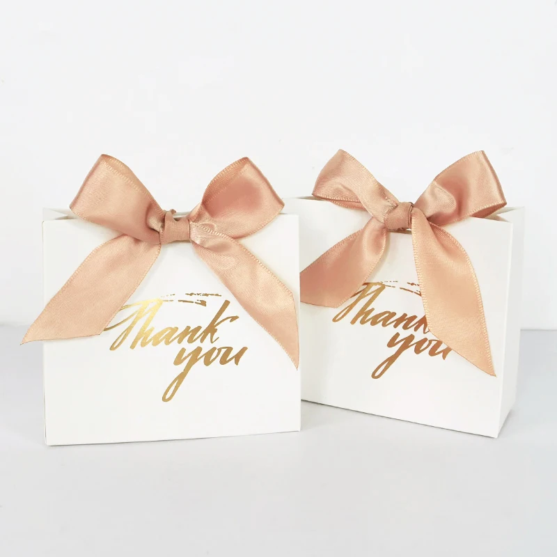 

5/10pcs Thank You Candy Box Wedding Favor Gift Packaging Box Bag for Birthday Christmas Party Present Packing Decor Baby Shower