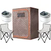 Portable Steam Sauna 2 Person Sauna Tent Sauna Rocket Home Sauna Kit,Two Person Whole Body Large Space Spa, 2Pcs 4L Steamer 1