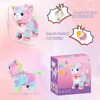 Interactive Electronic Plush Toy, Walking and Barking Robot Colorful Cat Plush, Remote Control Kitten Pets, Best Gifts for Girls 4