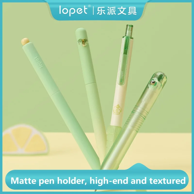 Lopet 4pcs 젤 펜 콤보 세트 0.5mm INS 높은 가치 학생 시험 브러쉬 펜, 안전한 무독성 감압 향수 쓰기 용품