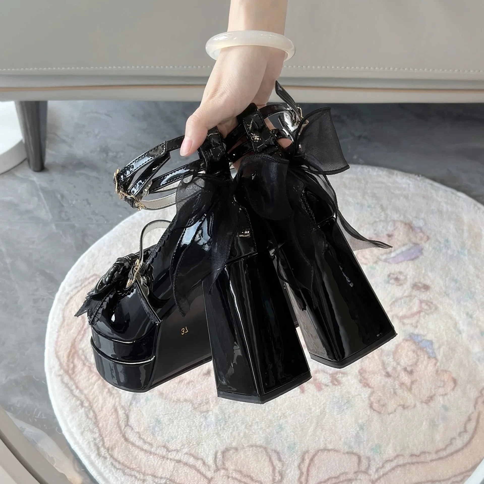 Women's Design High Heeled Lolita Shoes  New Women Single Shoes Princess PU Leather Comfort Spring Summer Dress Sexy Pumpes 3