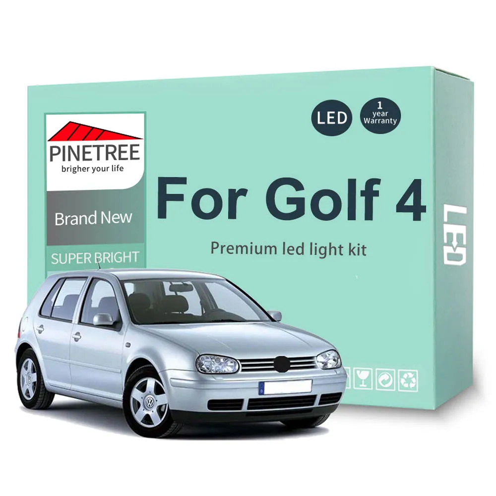 13Pcs Canbus Led Kit Luce Interna Per Volkswagen Vw Golf 4 Mk4 Gti 1999-2005 Map Dome Trunk