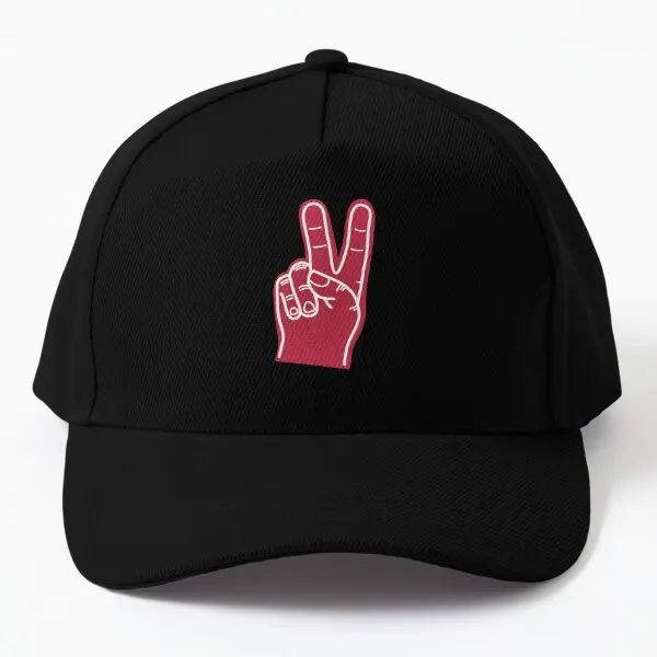

Foam Finger Peace Sign Baseball Cap Hat Sport Black Boys Bonnet Printed Casual Casquette Solid Color Snapback Czapka Sun