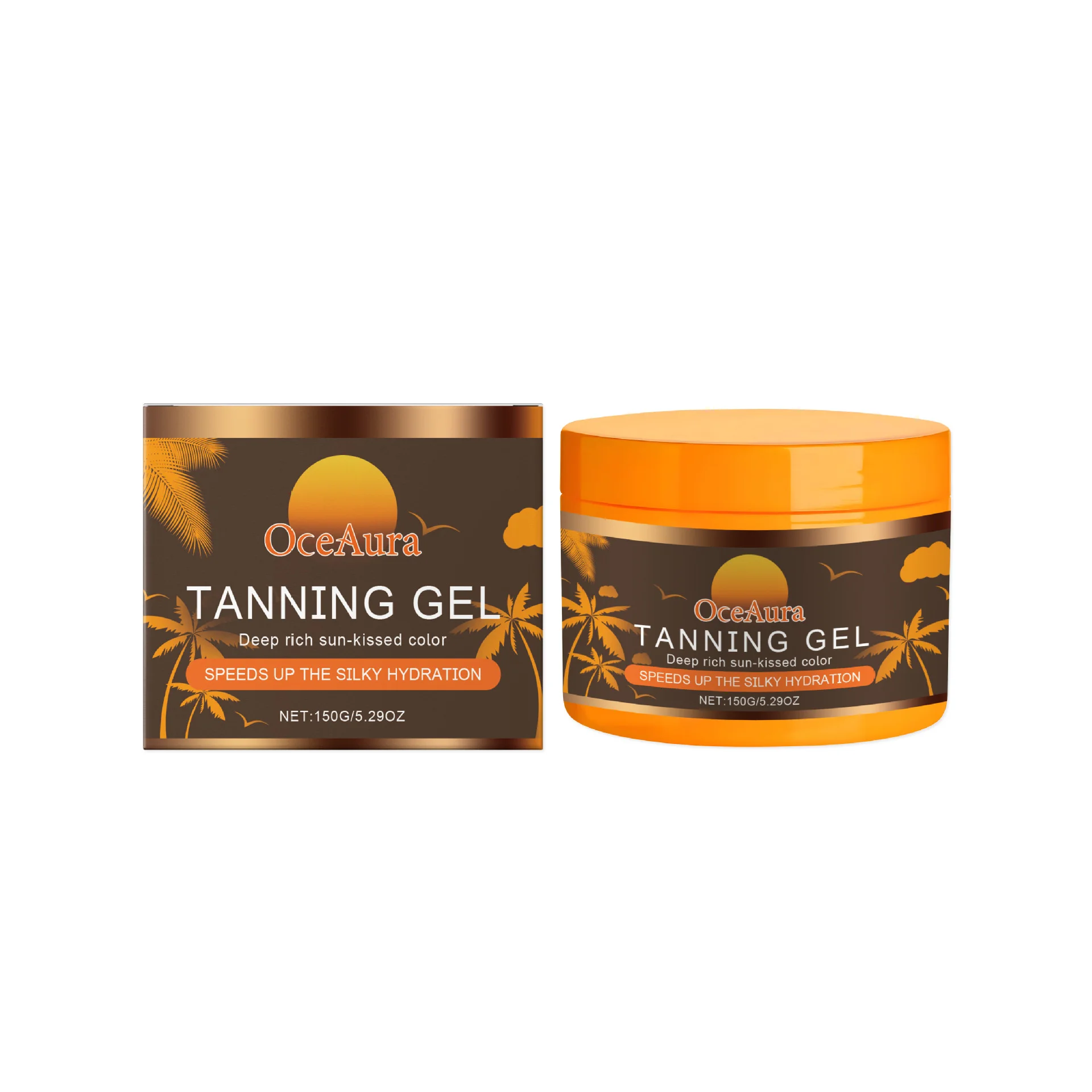 Intensive Brown Tanning Gel Beach Sexy Solarium Tanning Accelerator Skin Protection Moisturizing Body Face Self Tanner Cream