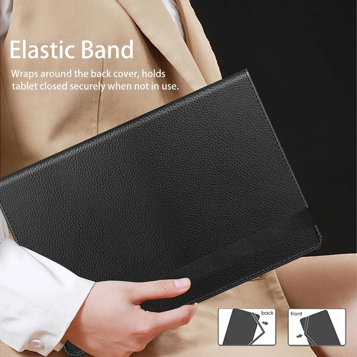 Elegant 360° Rotating Leather Tablet Case for 7.9-10.2 Inch Devices
