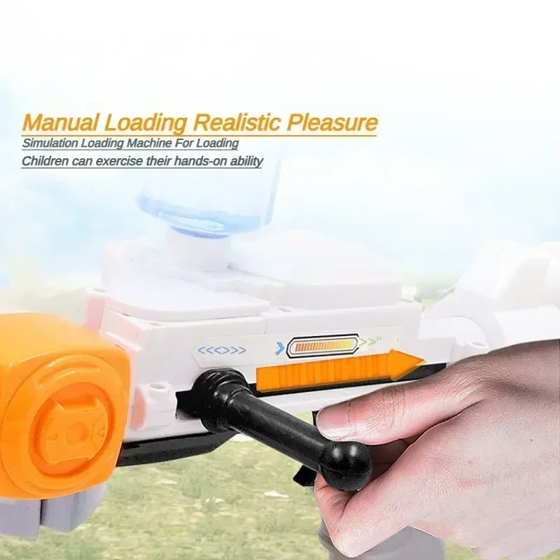 Novelty Children's Paper Bullet Gun Toys for Boys Shooting Under The Supply of Ammunition Water Gun Soft Bullet