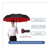 Windproof Double Layer Resistant Umbrella Fully Automatic Rain Men Women 10K Strong Luxury Business Male Large Umbrellas Parasol 2