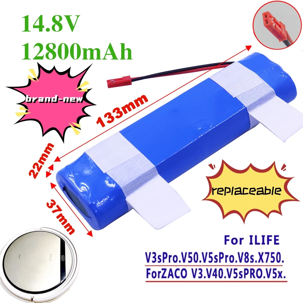 

Enhance Your Cleaning Experience with 14.8V 6800mAh Lithium Battery Pack for ILIFE V5 V5s V50 V3 DF45 DF43 plus v3s pro