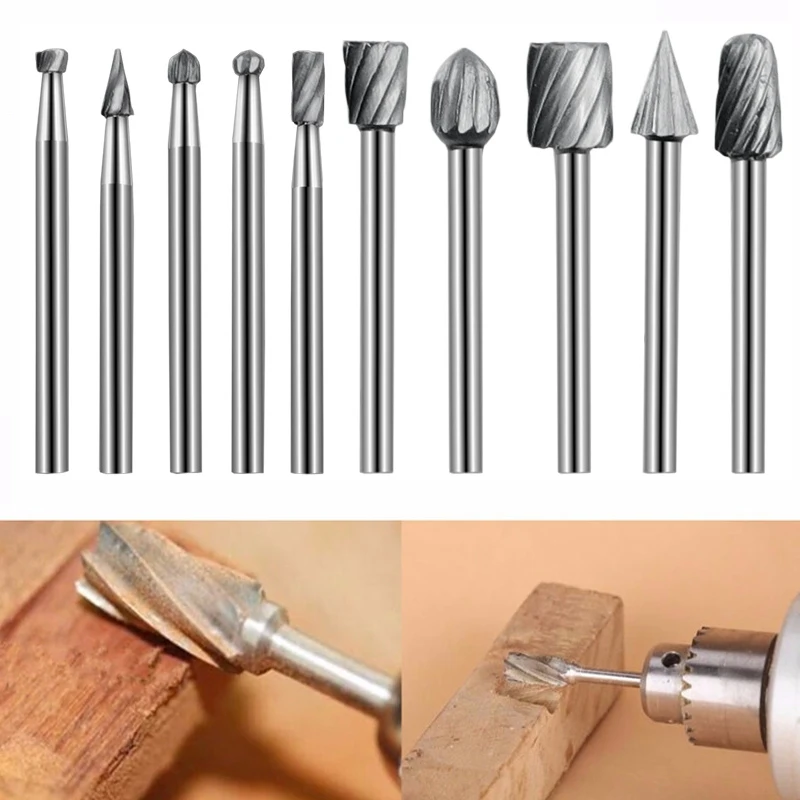 Wood Carving Bits Rotary Tool  Dremel Tool Wood Carving Bits - Woodworking  Drill Bit - Aliexpress