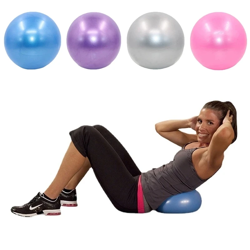 Yoga Ball 25cm Mini Fitness Pilates Reduce Fat Thick Explosion-proof PVC Non Slip Gym Home Training Workout Exercise