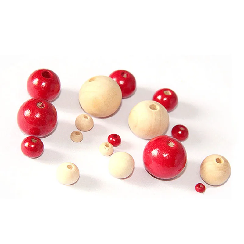 Wood Beads 4/6/8/10/12/14/16/18/20mm 8-500pcs/bag