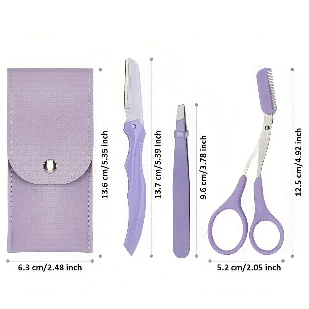 Eyebrow Trimmer Set Eyebrow Trimming Knife Face Razor Women Professional Scissors Comb Brow Trimmer Scraper Accessories Eyebrow Razor Set Eyebrow Trimmer Blade Eyebrow Scissors Eyebrow Razor Eyebrow Trimmer Eyebrow Scraper