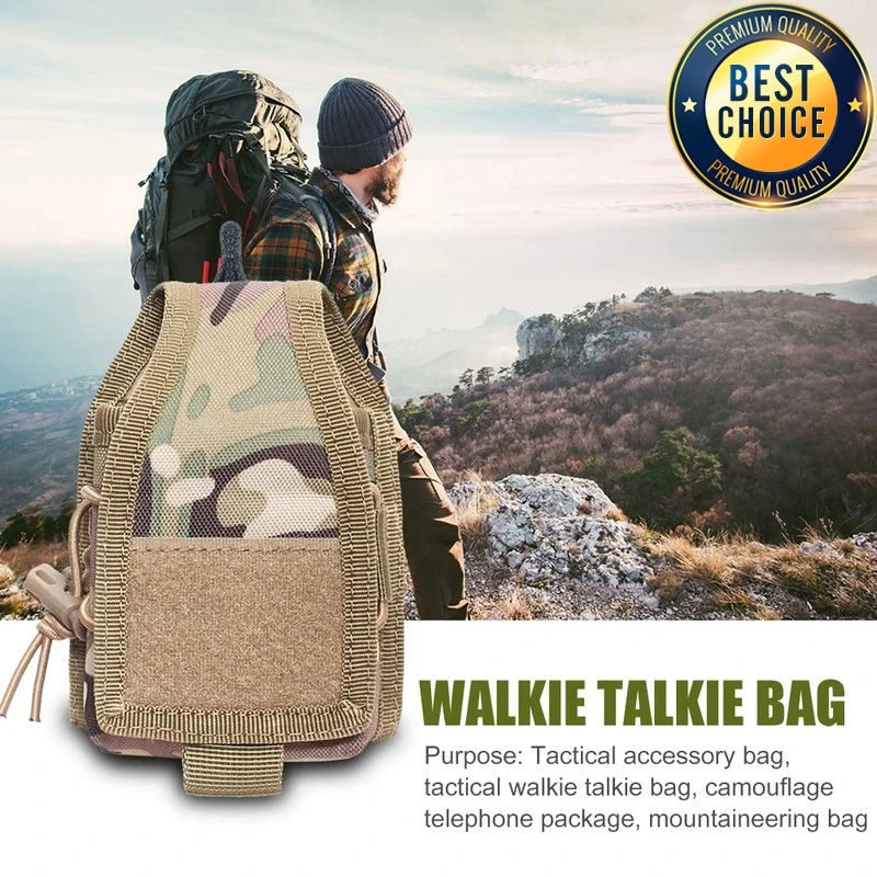 Nylon Tactical Walkie Talkie Holder Bag for Outdoor Hunting