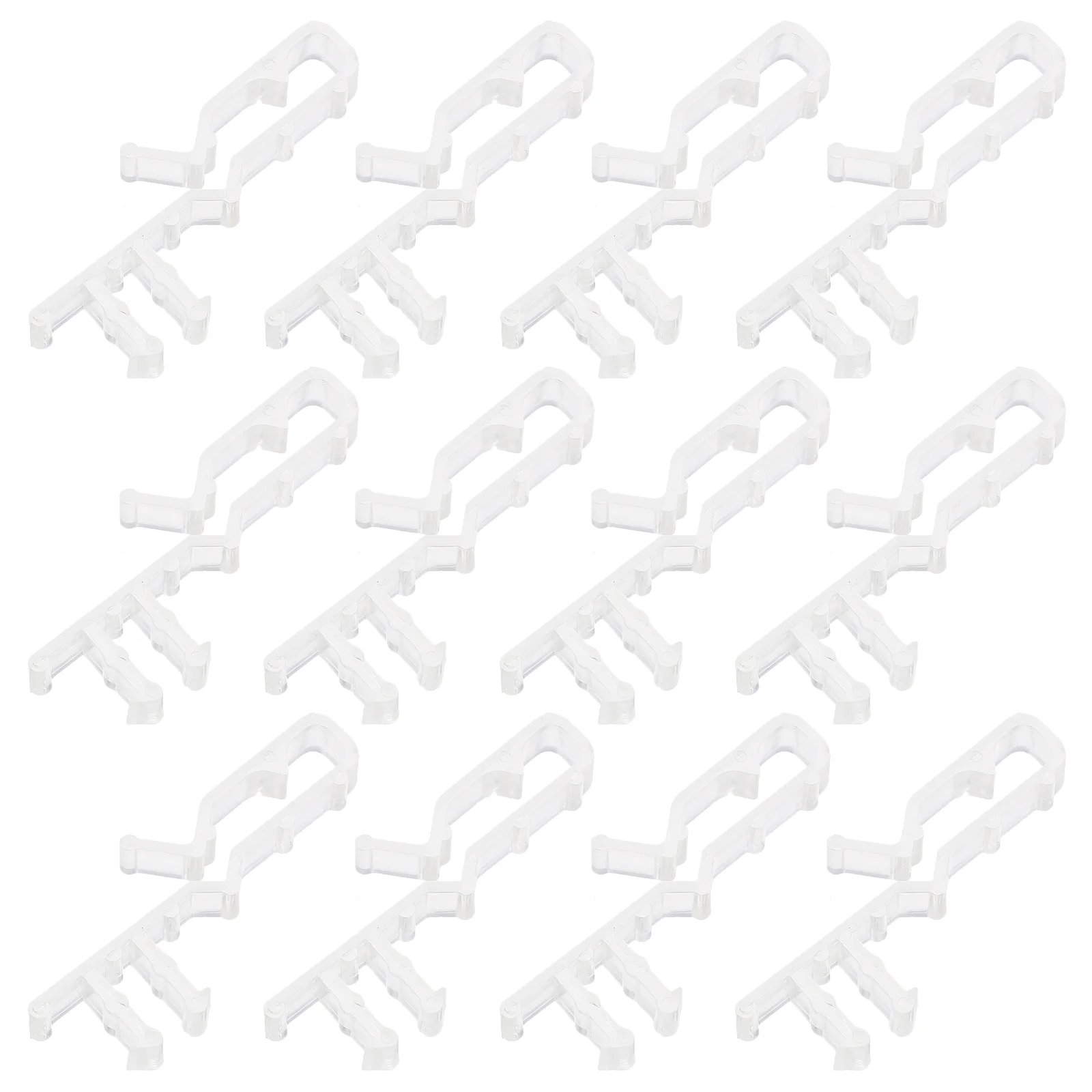 

12 Pcs Sheer Curtains Blind Replacement Parts Replaceable Vertical Valance Clips for Blinds Acrylic Window