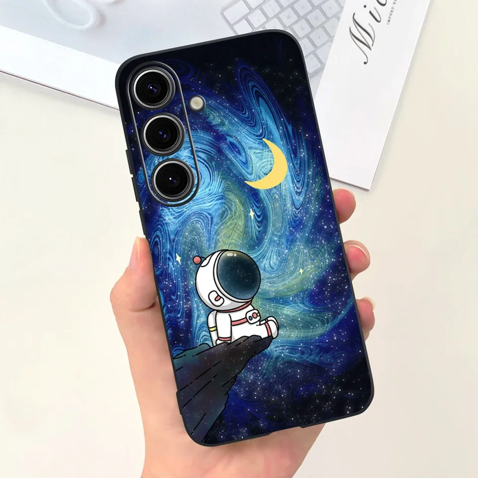 Lovely Yellow Duck Astronaut Matte Silicone Soft Phone Case