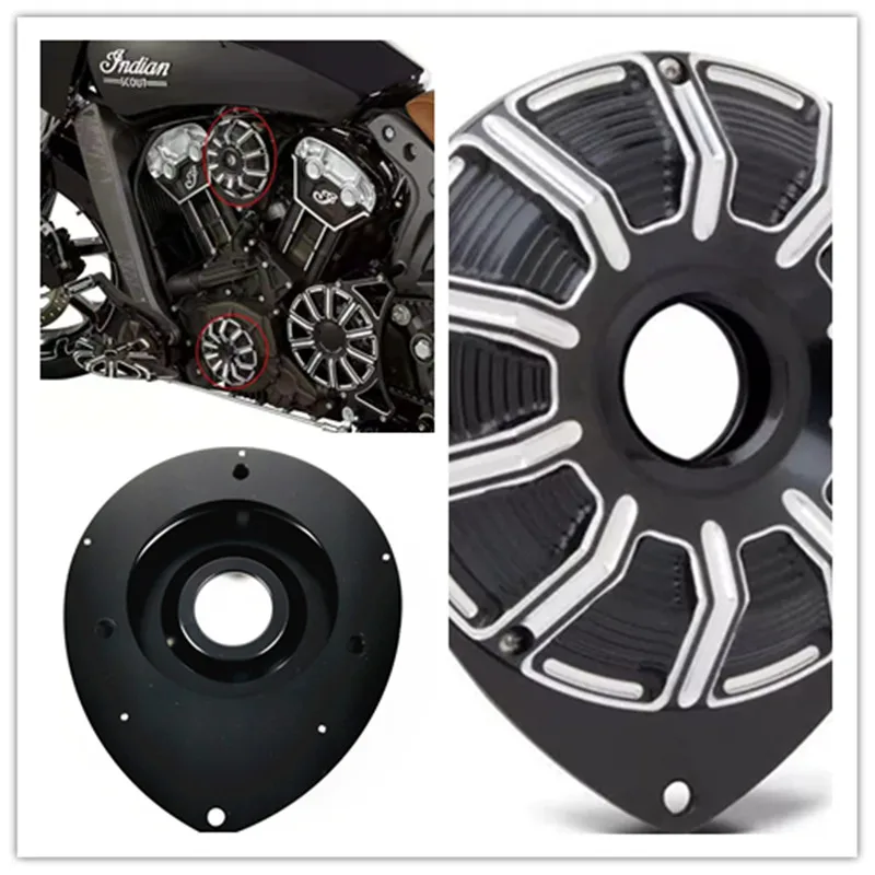 

Black Left Side of Engine Ignition Cover Fit For Indian Scout 2015-2020
