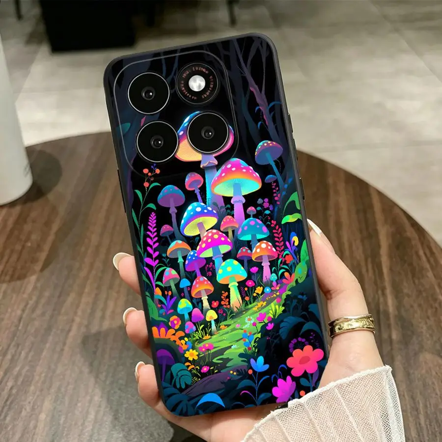 Cartoon Mushroom Phone Cover Case