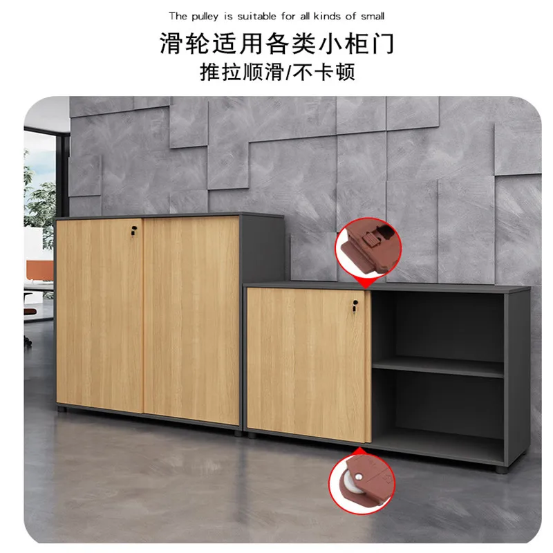 2-Pack Old-Fashioned Wardrobe Sliding Door Rollers - ABS Plastic Track Pulley Kit