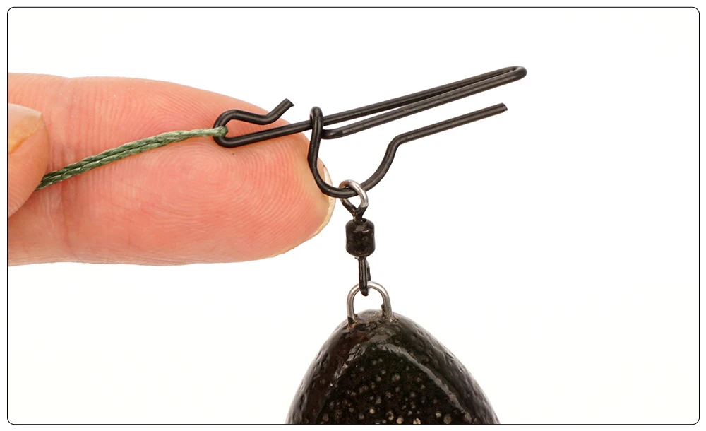 Hirisi AG205 20 Stück Karpfenangel-Schnellwechsel-Clips für Karpfen-Helikopter-Rig Terminal Angelzubehör Verbinder – Detail 4