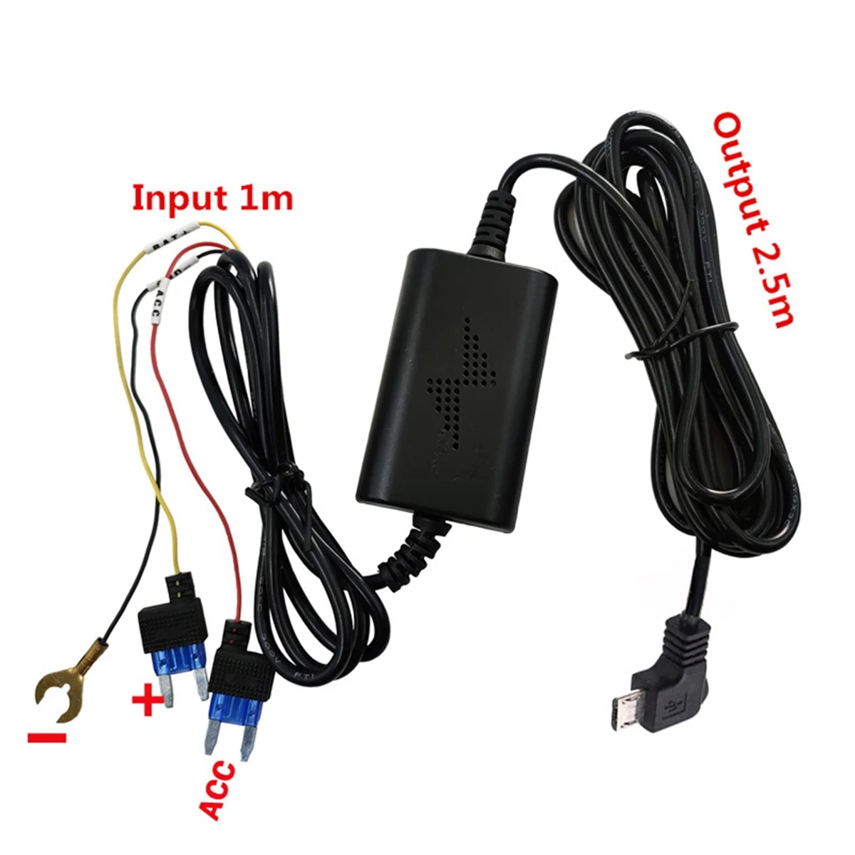 Parking Surveillance Cable for 70mai 4K A800S A500S D06 D07 D08 M300 Hardwire Kit UP02 for Car DVR 24H Parking Monitor 3