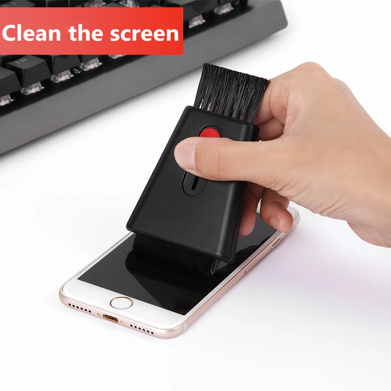 Multi-functional Double Head Brush Mini Cleaner Bursh For Desktop Keyboard Duster Gap Cleaning Brushes Screen Clean Bursh