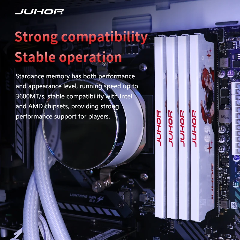 JUBathroom-Mémoire RAM DDR4, 16 Go, 8x2, 3200MHz, 32 Go, 16x2, 3200MHz,  3600MHz, Mémoire de canal pour les touristes de jeu de bureau - AliExpress