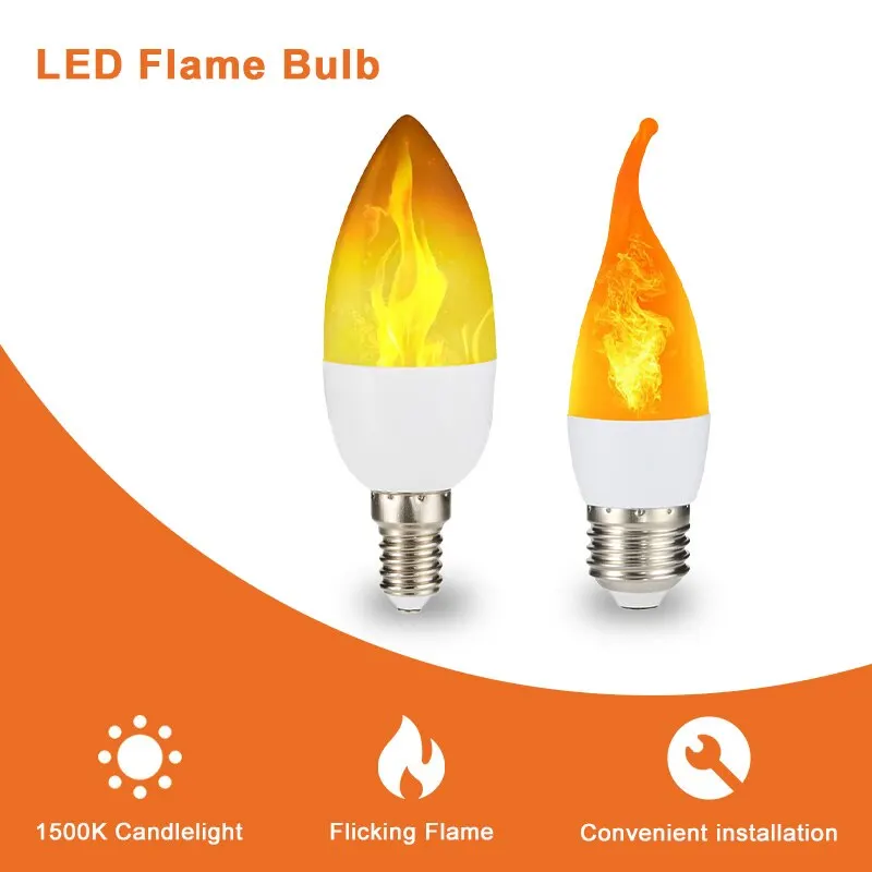 Led flame bulb deals
