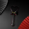 29CM PU Leather Heart-shaped Bowknot Horse Whip，Riding Crop Party Flogger Horse Riding Whip Costumes Performance Props 3