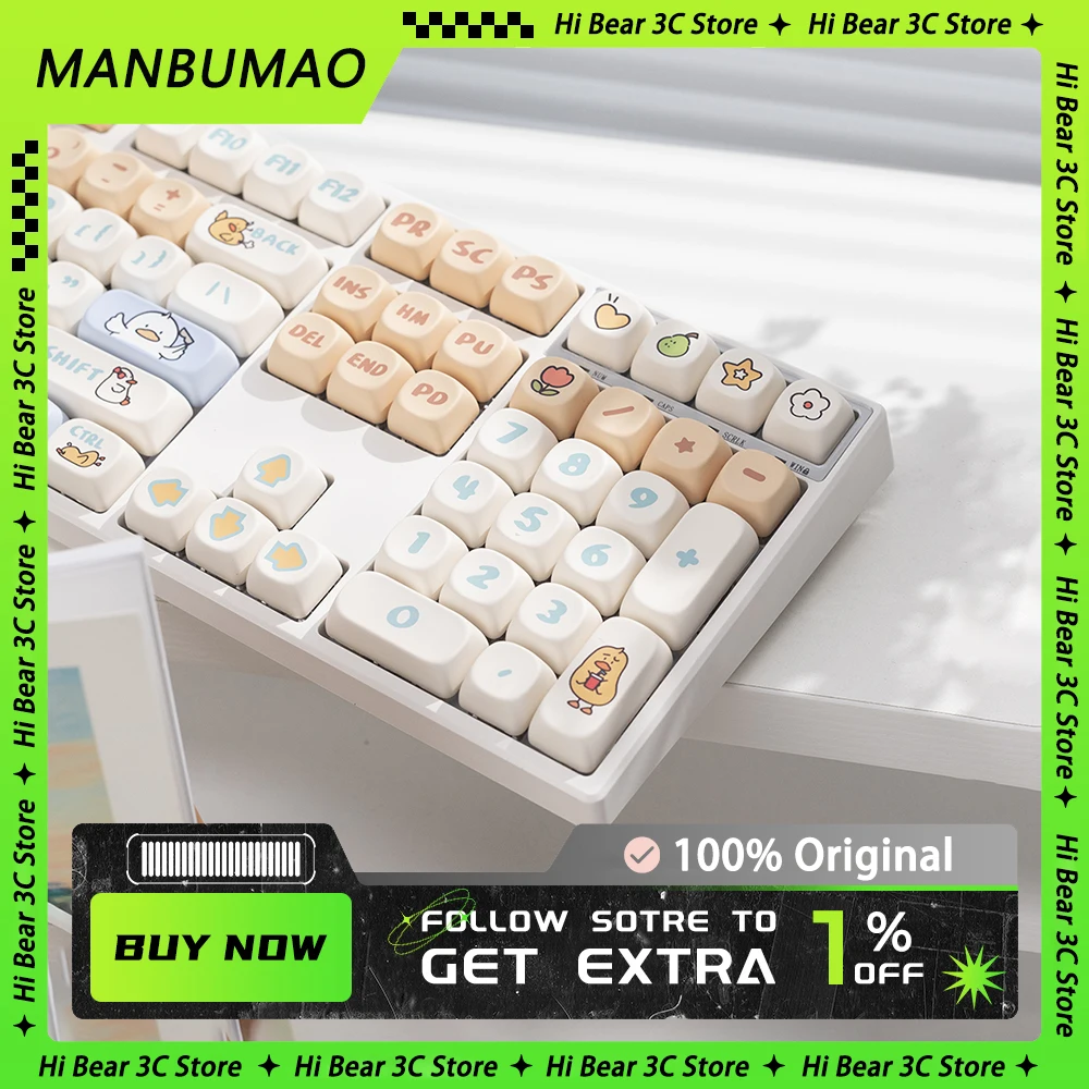 

MANBUMAO M108 Wired Mechanical Keyboard Cute RGB Backlight Gasket Keyboard Ergonomics Low Delay Laptop ​Gaming Accessories Gift