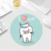Wisdom Teeth Dentist ToothSmall Round Office Student Gaming Thickened Writing  Non-slip Cushion Mouse Pad for PC Computer Table 6
