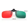 1X Kids Foldable Clip Amblyopia Corrective Glasses Red Green Color Squint Blind 4