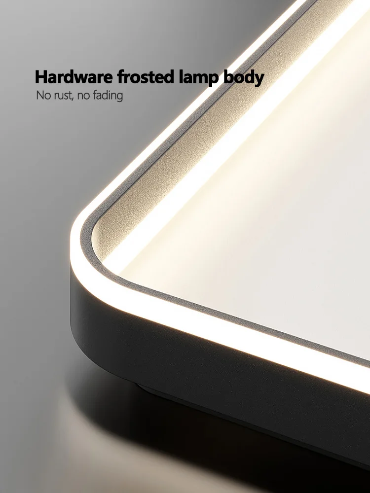Nordic lamp modern minimalist square ceiling lamp master bedroom bedroom LED eye protection full spectrum new