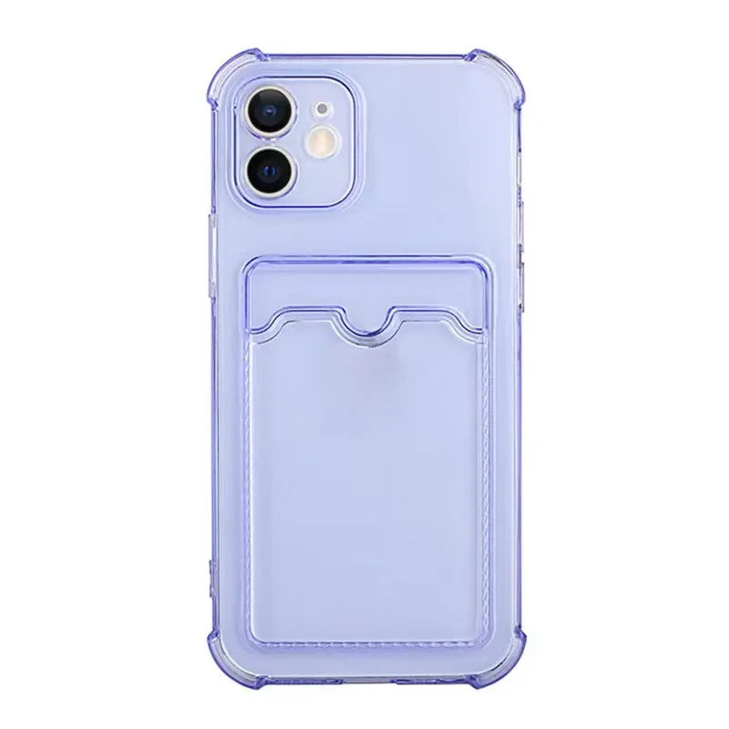 Card Bag Wallet Clear Soft Case For Xiaomi Redmi Note 8 9 9s 10 10s 11 11s 12 12s 12 Pro Plus 5G Redmi 9A 9C 10A 10C Cover — view 4