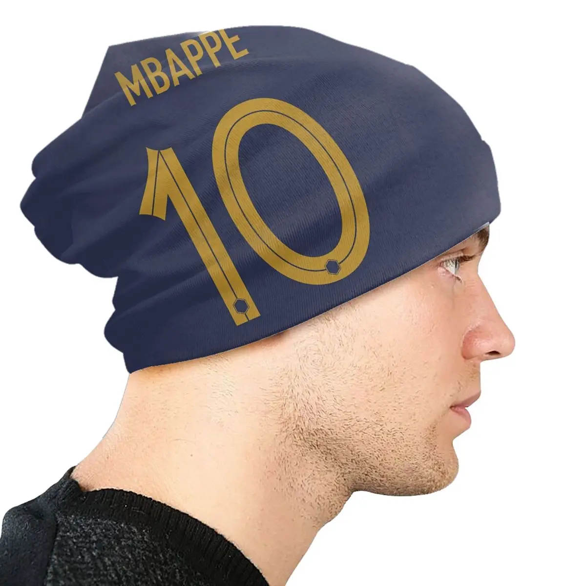 Mbappes Soccer Bonnet Hat Knit Hat Men Women Hip Hop Unisex French KM Football Warm Winter Skullies Beanies Caps