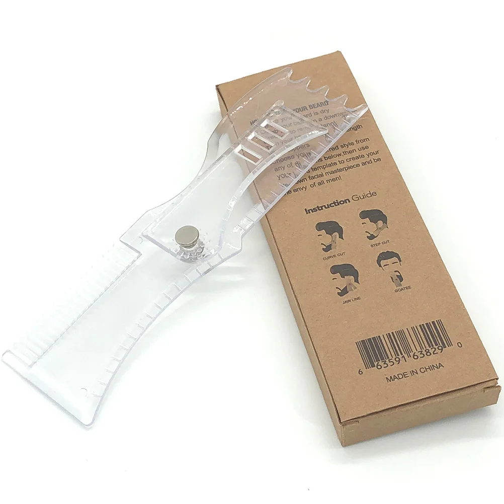 Mens Beard Comb Shaping Tool Rotating Mens Beard Comb Styling Template Comb Men Mustache Grooming Shaping Stencil Self- Haircut
