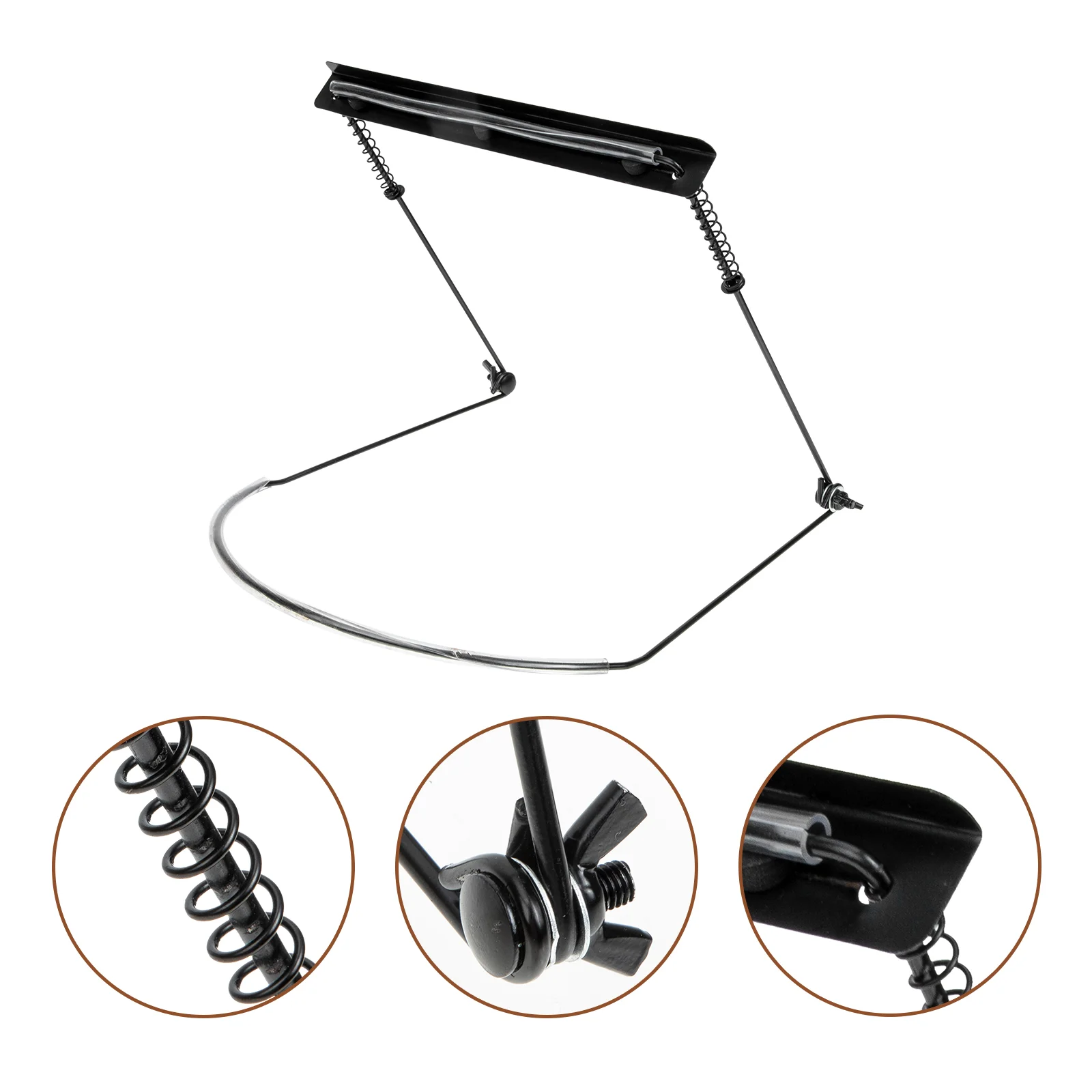 Zinc Alloy Harmonica Neck Holder 10 16 24 Holes Adjustable Stand Frees Hands Guitar Piano Mouth gan Rack Lightweight Portable